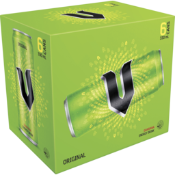 Photo of V Energy Drink Green Can Cans