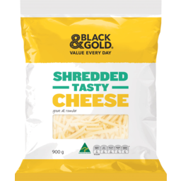 Photo of Black & Gold Shredded Tasty Cheese 900g