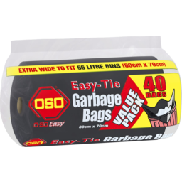 Photo of Oso Easy Garbage Bags 40 Pack 