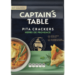 Photo of Captain's Table Pita Crackers Herbs De Provence