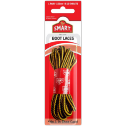 Photo of Smart Yellow Brown Boot Laces 150cm Single Pair