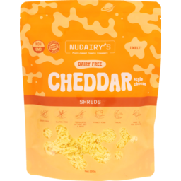 Photo of Nudairy Dairy Free Cheddar Style Cheese Shreds