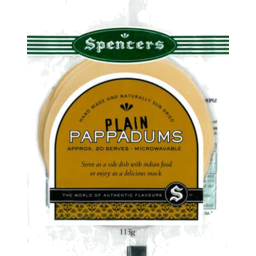Photo of Spencers Pappadams Plain 113gm
