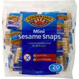 Photo of Golden Days Mini Sesame Snaps Gluten Free 200gm