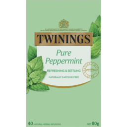 Photo of Twinings Pure Peppermint Herbal Infusions Tea Bags 40 Pack 80g