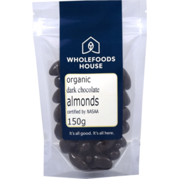 Photo of Wholefoods House Chocolate Coated Almonds Dark 150g