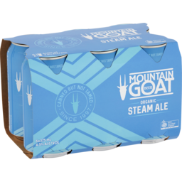 Photo of Mountain Goat Organic Steam Ale 6 X 375ml Cans 6.0x375ml