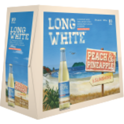 Photo of Long White 4.8% Peach & Pineapple 10x320ml Bottles
