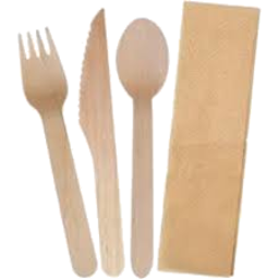 Photo of Comm Co Wood Cutlery&Nap 10pk