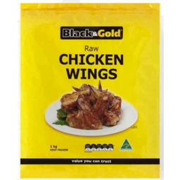 Photo of Black & Gold Chicken Wings Raw