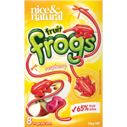 Photo of Nice & Natural Raspberry Fruit Frogs 8 Pack