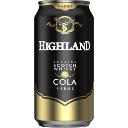 Photo of Highland Scotch Whisky & Cola 4.8% 440ml