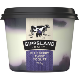 Photo of Gippsland Dairy Blueberry Twist Yogurt 720g