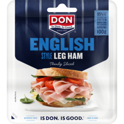 Photo of Don English Style Leg Ham Thinly Sliced Gluten Free 100g