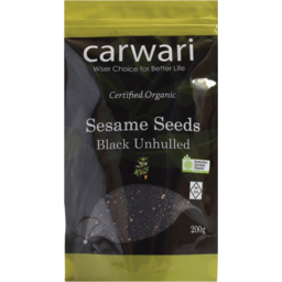 Photo of CARWARI Org Unhulled Black Sesame Seeds
