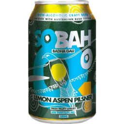 Photo of Sobah Non-Alcoholic Lemon Aspen Pilsner Can 330ml