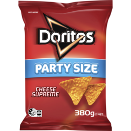 Photo of Doritos Cheese Supreme Corn Chips Party Size 380g