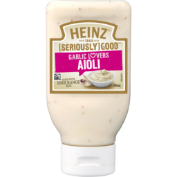 Photo of Heinz Seriously Good Garlic Lovers Aioli 295ml