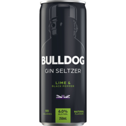 Photo of Bulldog Gin Seltzer Lime 250ml 250ml