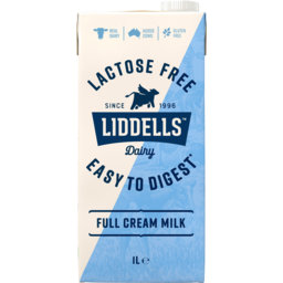 Photo of Liddells Lactose Free Full Cream Long Life Milk