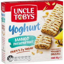 Photo of Uncle Tobys Yoghurt Mango Passionfruit Bars 6 Pack 6pk