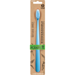 Photo of Natural Family Co Biodegradable Toothbrush Soft - BLUE