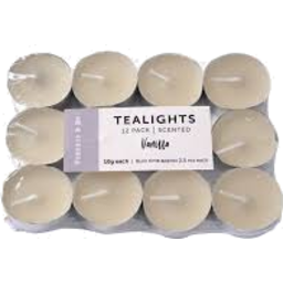 Photo of Tealights 12pk Vanilla
