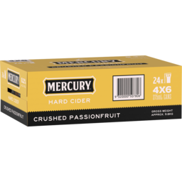 Photo of Mercury Hard Cider Crushed Passionfruit 8.2% 4 X 6 X 375ml Can 375ml