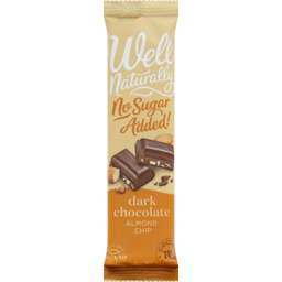 Photo of Well Naturally Sugar Free Almond Chip Dark Chocolate 45g