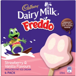 Photo of Cadbury Freddo Ice Cream Strawberry & Vanilla 4pk