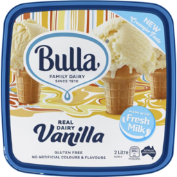 Photo of Bulla Ice Cream Vanilla 2lt