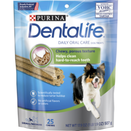 Photo of Dentalife Adult Daily Small/Medium Breed Dog Dental Treats 25g