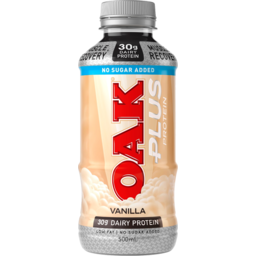 Photo of Oak Plus Protein Vanilla Flavoured Milk No Added Sugar 500ml