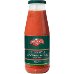Photo of Balducci Italian Style Cooking Sauce with Basil 700g