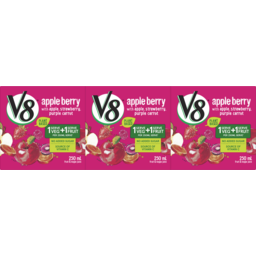 Photo of Campbells V8 Apple Berry With Apple, Starwberry & Purple Carrot Fruit & Veggie Juice