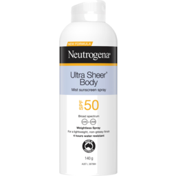 Photo of Neutrogena Ultra Sheer Body Mist Sunscreen Spray Spf50 140g