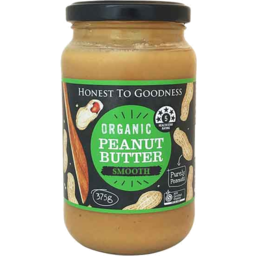 Photo of Nut Spread - Peanut Butter Smooth Organic 375gm Honest To Goodness