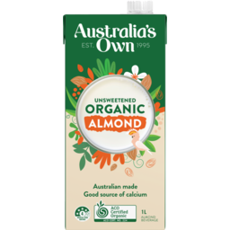 Photo of Australia's Own Unsweetened Organic Almond Milk