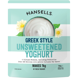 Photo of Hansells Greek Style Unsweetened Yoghurt Mix 190g