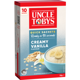 Photo of Uncle Tobys Oats Quick Sachets Porridge Creamy Vanilla 350g