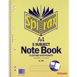 Photo of Spirax 596 Note Book 5subj A4