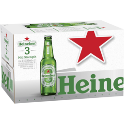 Photo of Heineken 3 Lager Bottle 24.0x330ml