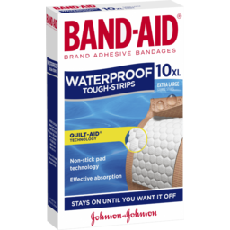 Photo of Band-Aid Waterproof Tough Strips Extra Large 10 Pack 