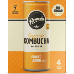 Photo of Remedy Kombucha Ginger Lemon