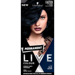 Photo of Schwarzkopf Live Blue Black Permanent Hair Colour Single Pack