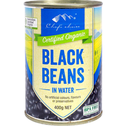 Photo of Chefs Choice Organic Black Beans 400gm
