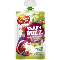 Photo of Golden Circle Berry Buzz Apple, Blackcurrant, Blueberry & Raspberry Fruit Pouch 120g