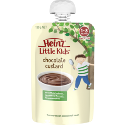 Photo of Heinz Little Kids Smooth Chocolate Custard 1-3 Years Snack Pouch