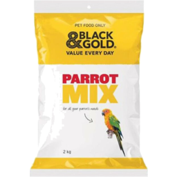 Photo of Black & Gold Parrot Mix 2kg