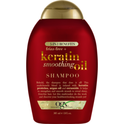 Photo of Vogue Ogx Ogx Frizz Free + Keratin Smoothing Oil 5 In 1 Benefits Shampoo For Frizzy Hair 385ml 385ml